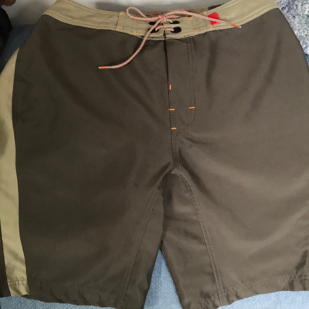 North Face board shorts.